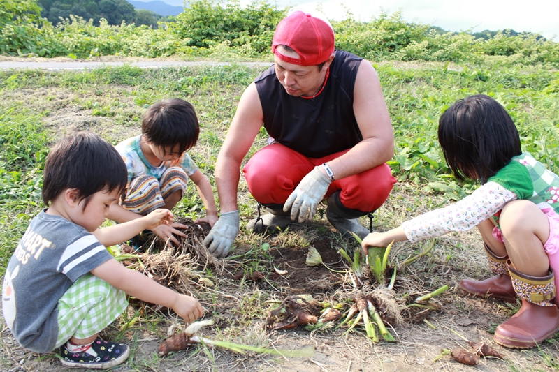 福島県いわき市で旬の春野菜を穫って・作って・味わうバスツアー